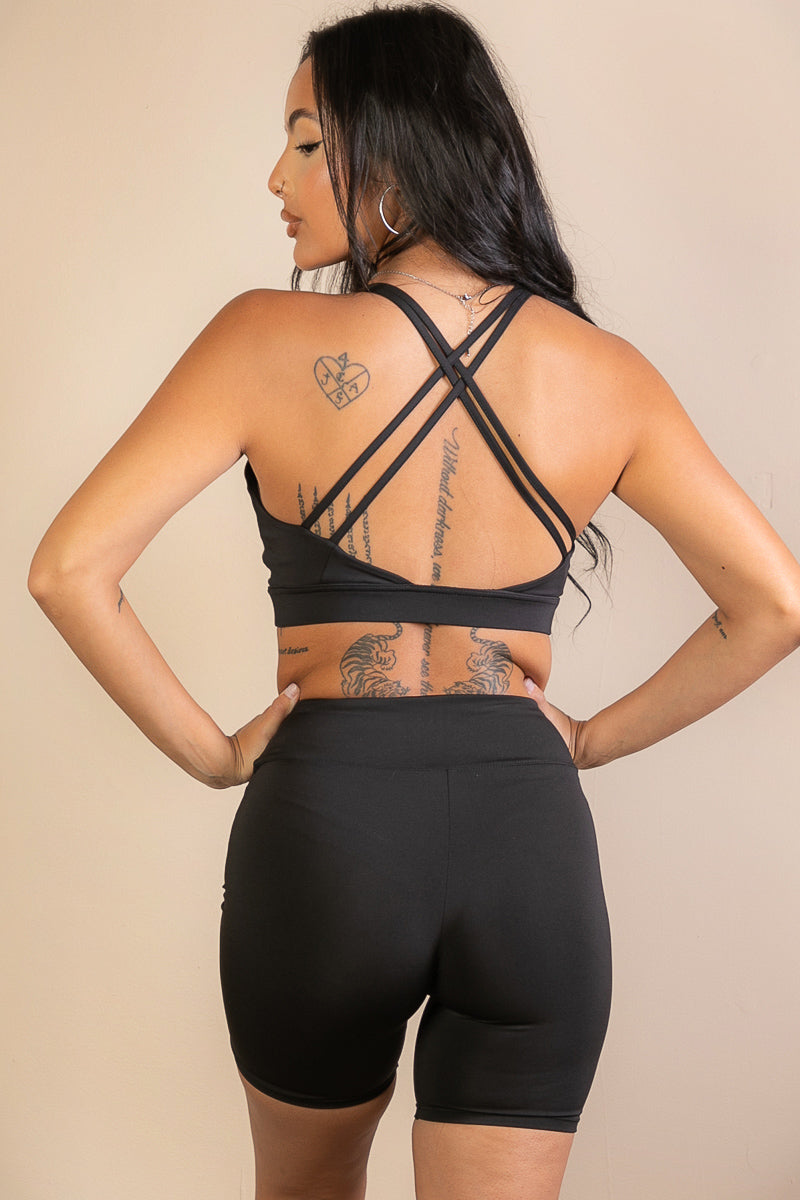 [$2/piece] Criss Cross Back Sports Bra