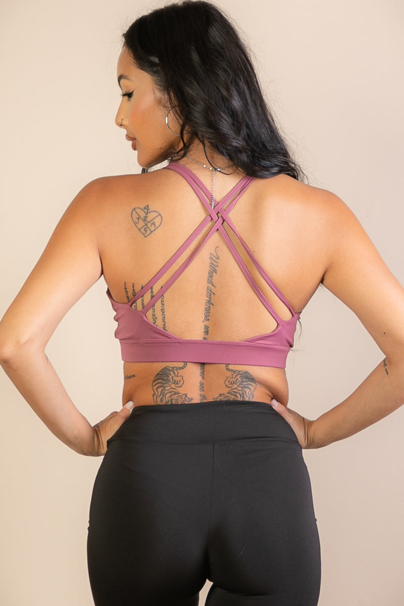 2/piece] Criss Cross Back Sports Bra – Capella Outlet
