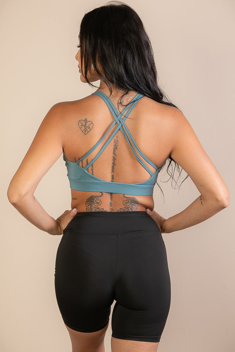 2/piece] Criss Cross Back Sports Bra – Capella Outlet