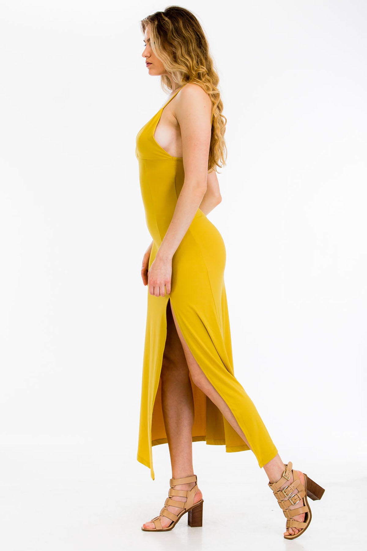 [$3/piece] Cami Thigh Split Maxi Dress