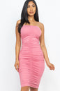 [$3/piece] 4-Way Ruched Tube Midi Dress