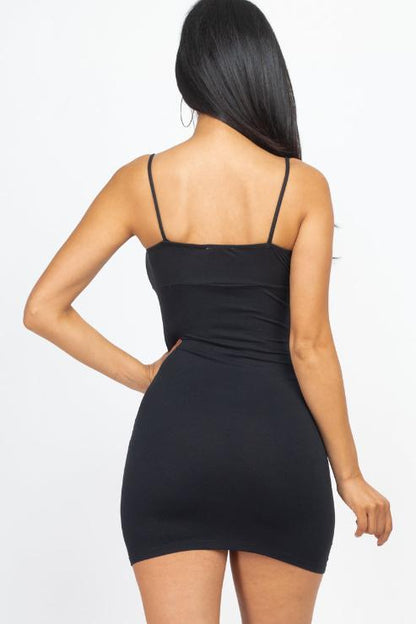 Ruched Drawstring Mini Dress - Wholesale Capella Apparel