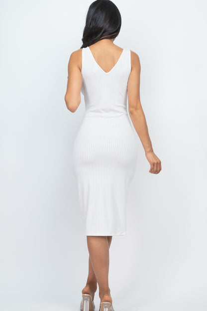 [$3/piece] RIBBED SLEEVELESS BODYCON DRESS