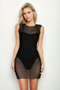 [$3/piece] Mesh Sleeveless Bodycon Mini Dress