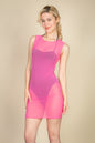 [$3/piece] Mesh Sleeveless Bodycon Mini Dress