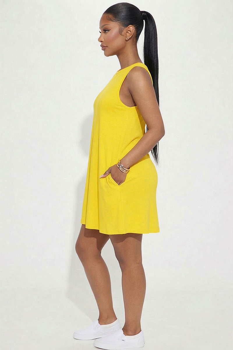 [$4/piece] Comfy Sleeveless Flare Mini Dress