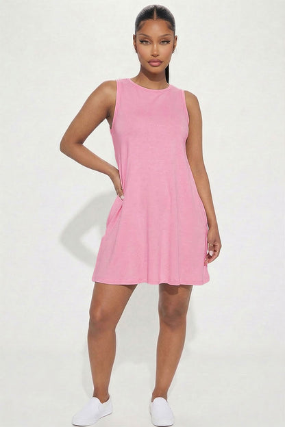 [$4/piece] Comfy Sleeveless Flare Mini Dress