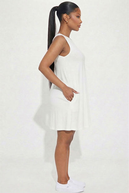[$4/piece] Comfy Sleeveless Flare Mini Dress