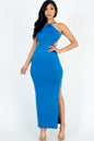 [$3/piece] Tie Backless Split Thigh Maxi Dress