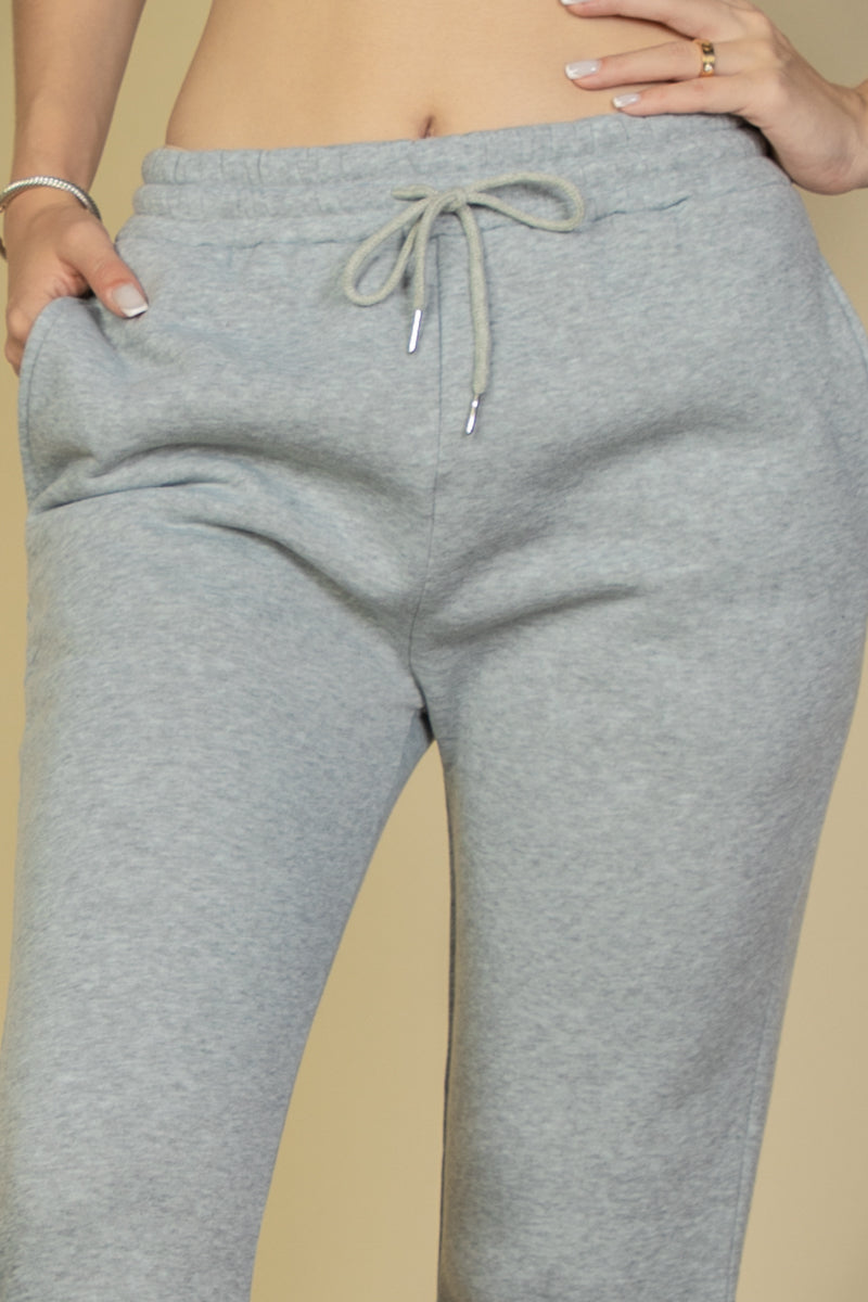 [$5/piece] Drawstring Waist Slant Pocket Sweatpants