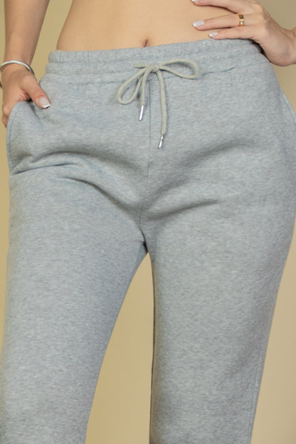 [$5/piece] Drawstring Waist Slant Pocket Sweatpants