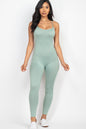 [$3/piece] Solid Bodycon Cami Jumpsuit