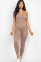 [$3/piece] Solid Bodycon Cami Jumpsuit