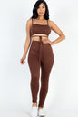 [$3/piece] Solid Tie Front Cut Out Jumpsuit