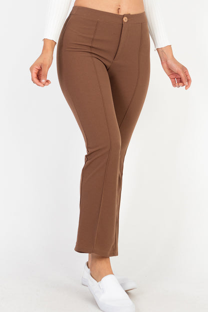 [$3/piece] High Waist Knit Flare Pants