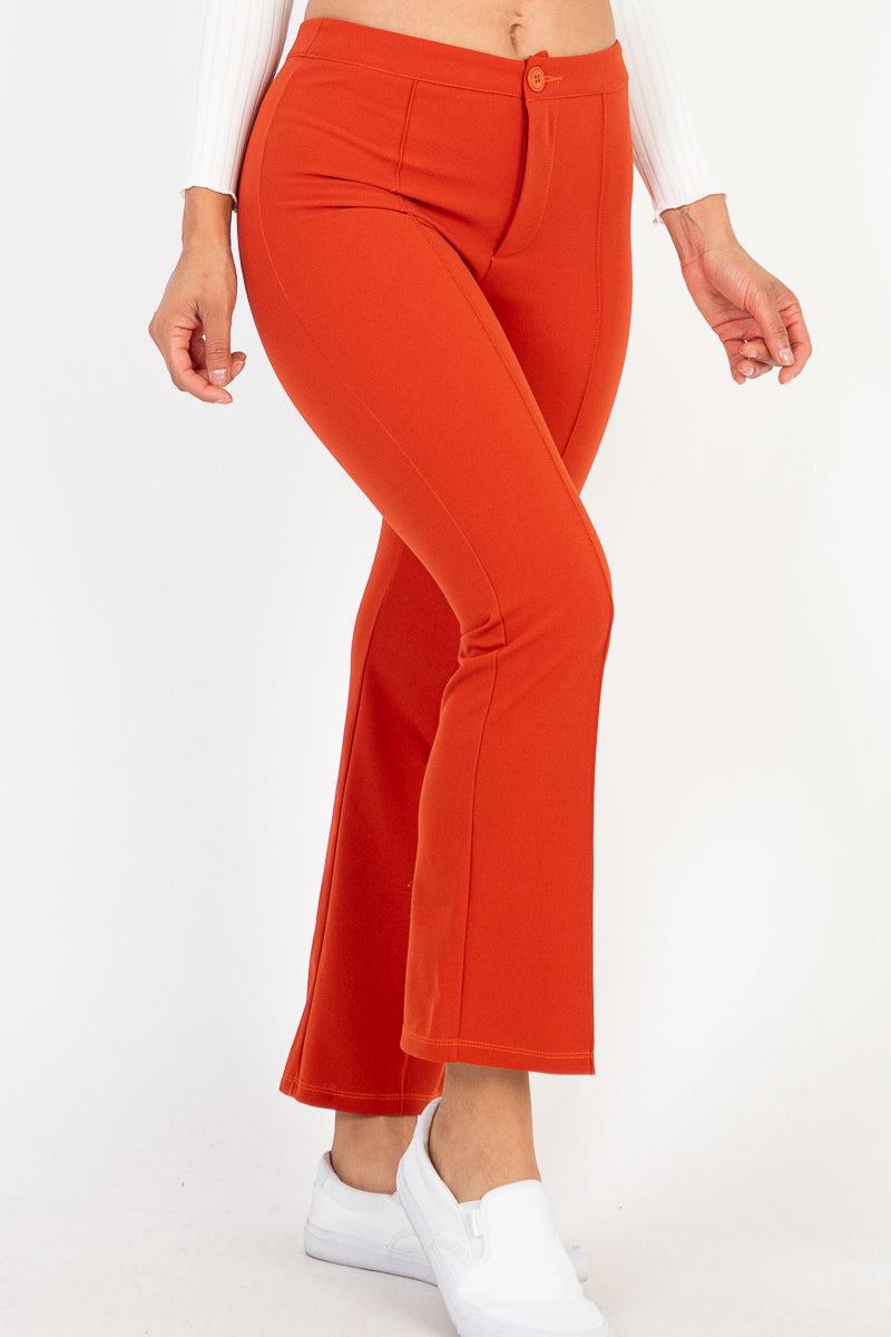 [$3/piece] High Waist Knit Flare Pants