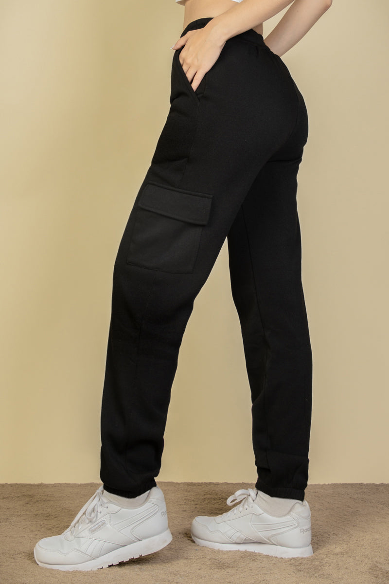 [$5/piece] Side Pocket Drawstring Waist Sweatpants