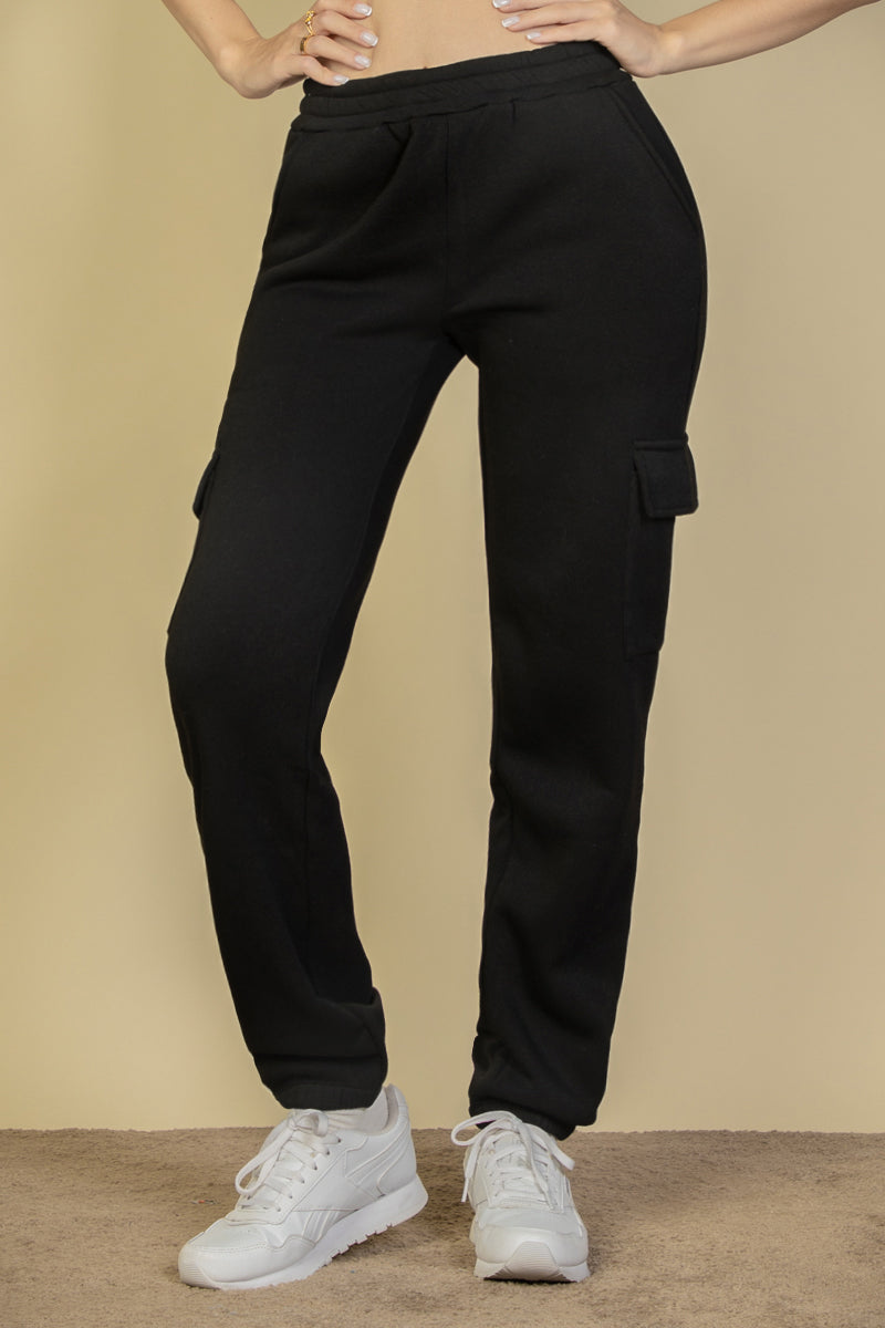 [$5/piece] Side Pocket Drawstring Waist Sweatpants