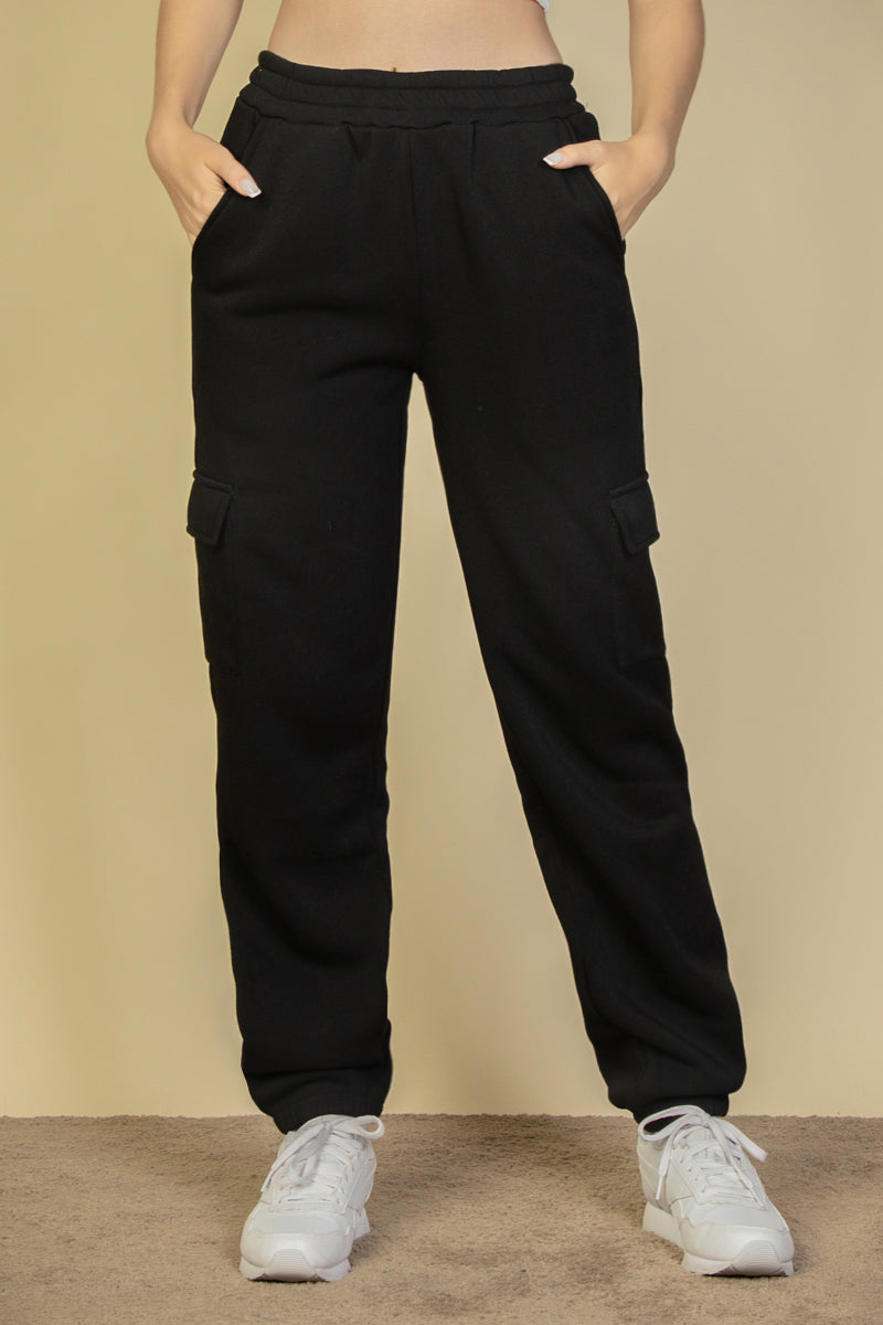 [$5/piece] Side Pocket Drawstring Waist Sweatpants