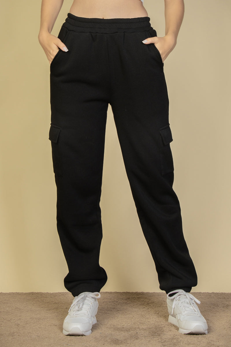 [$5/piece] Side Pocket Drawstring Waist Sweatpants