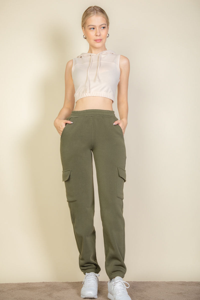 [$5/piece] Side Pocket Drawstring Waist Sweatpants