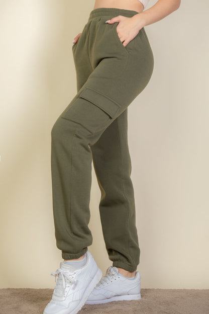 [$5/piece] Side Pocket Drawstring Waist Sweatpants