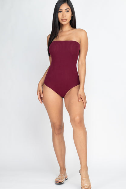 [$2/piece] Tube Top Ribbed Bodysuit