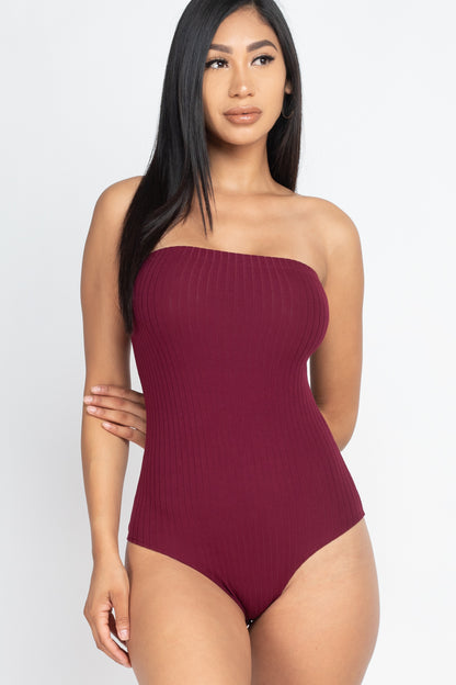 [$2/piece] Tube Top Ribbed Bodysuit