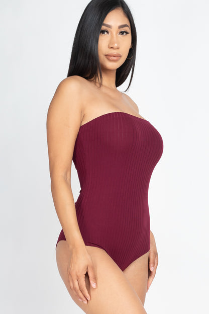 [$2/piece] Tube Top Ribbed Bodysuit