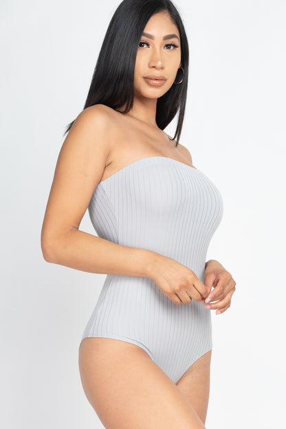 [$2/piece] Tube Top Ribbed Bodysuit