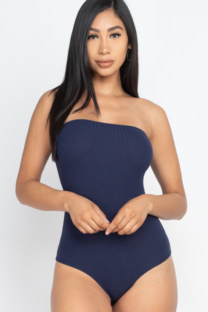 [$2/piece] Tube Top Ribbed Bodysuit