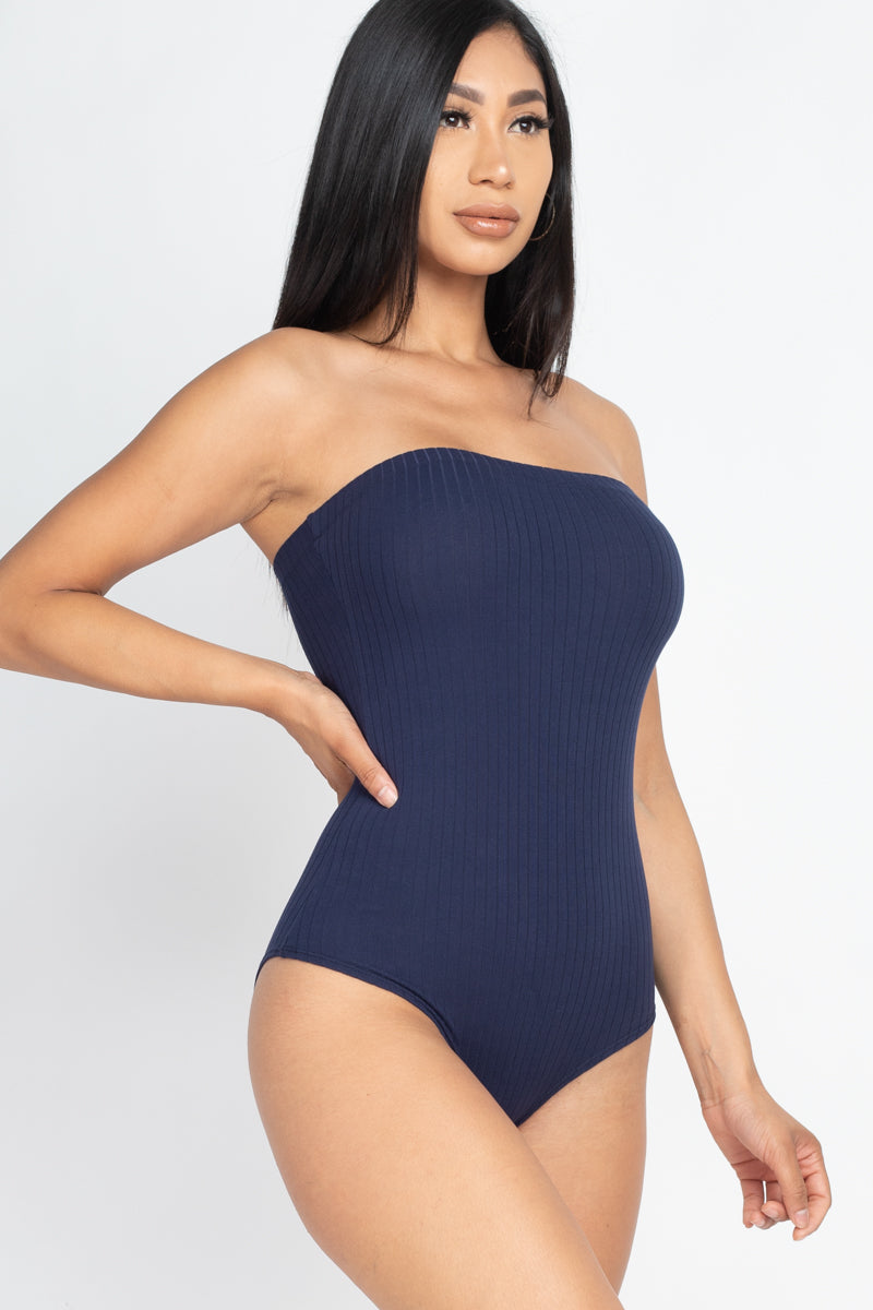 [$2/piece] Tube Top Ribbed Bodysuit