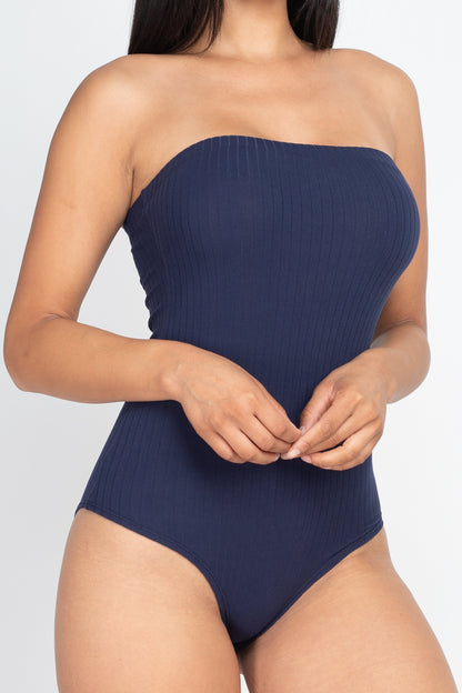 [$2/piece] Tube Top Ribbed Bodysuit