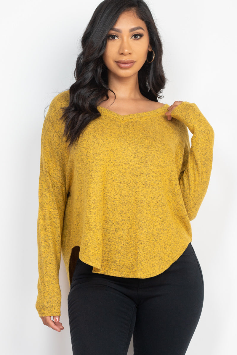Dolman Sleeve Brushed Knit Top - Capella Apparel
