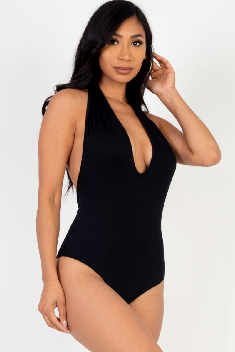 Halter Neck Bodysuit - Capella Apparel