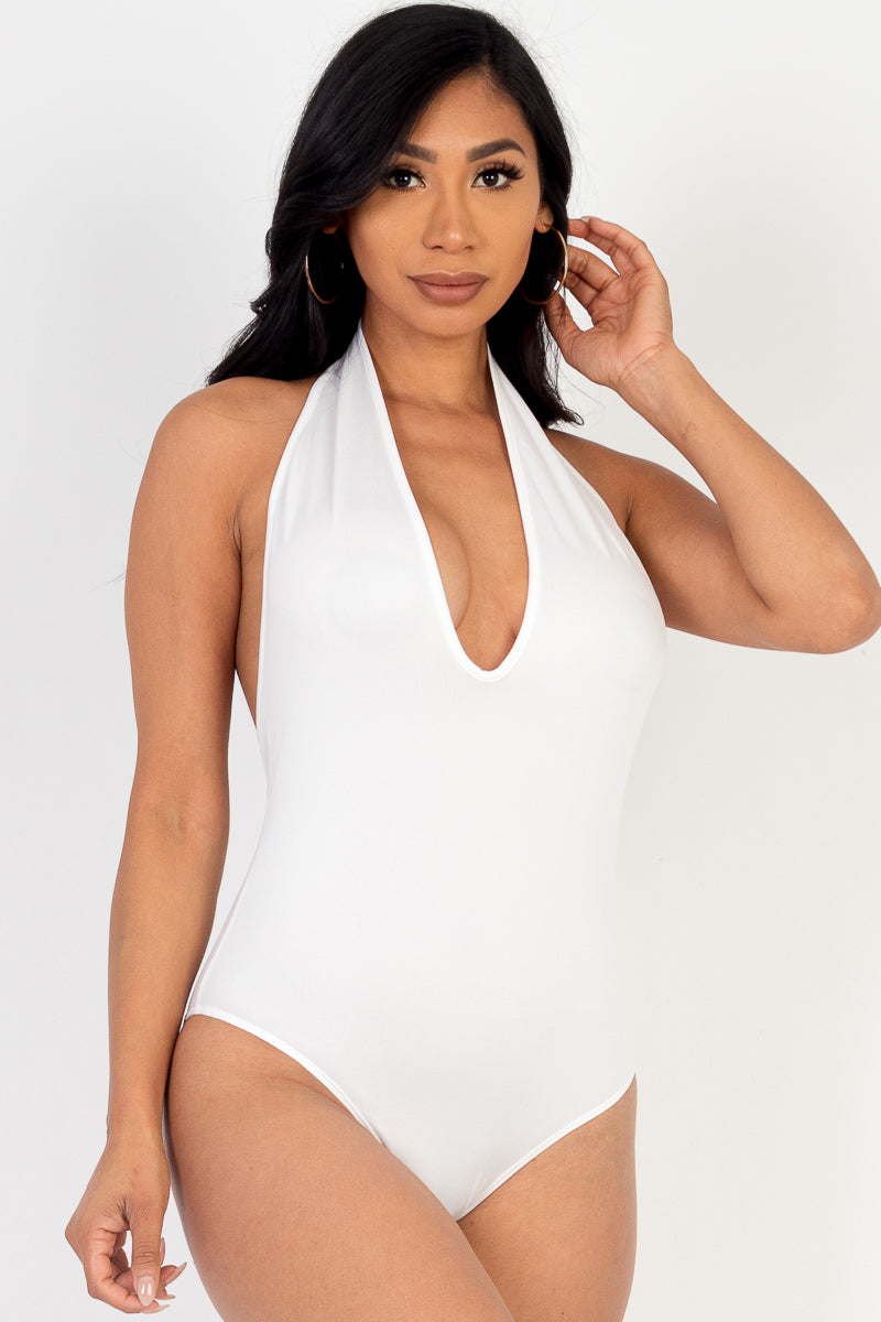 Halter Neck Bodysuit - Capella Apparel