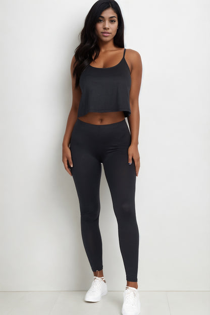 [$3/piece] Cami Top & Leggings Set