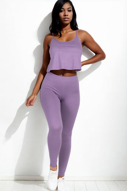 [$3/piece] Cami Top & Leggings Set