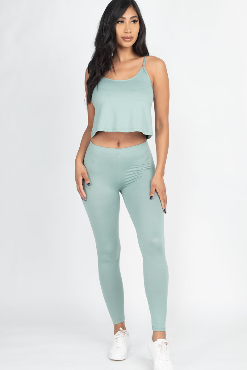 Cami Top & Leggings Set - Wholesale Capella Apparel