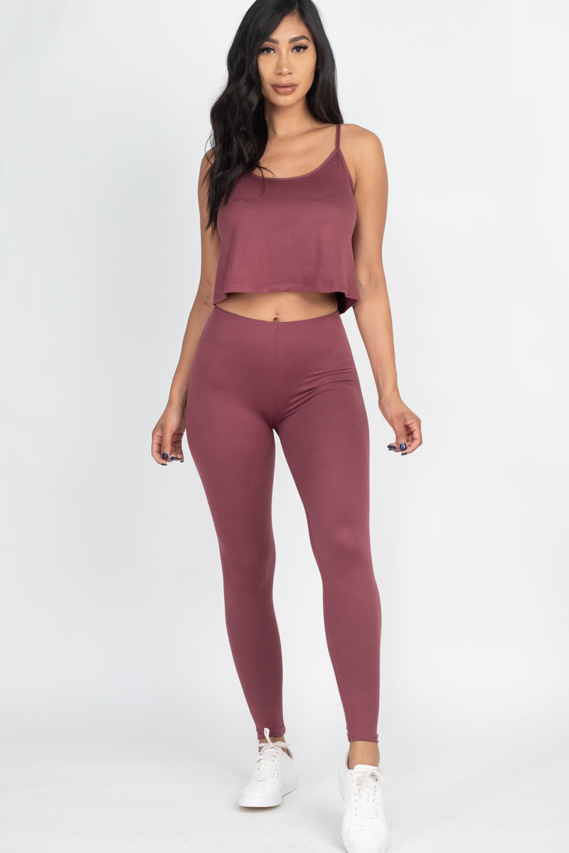 Cami Top & Leggings Set - Wholesale Capella Apparel