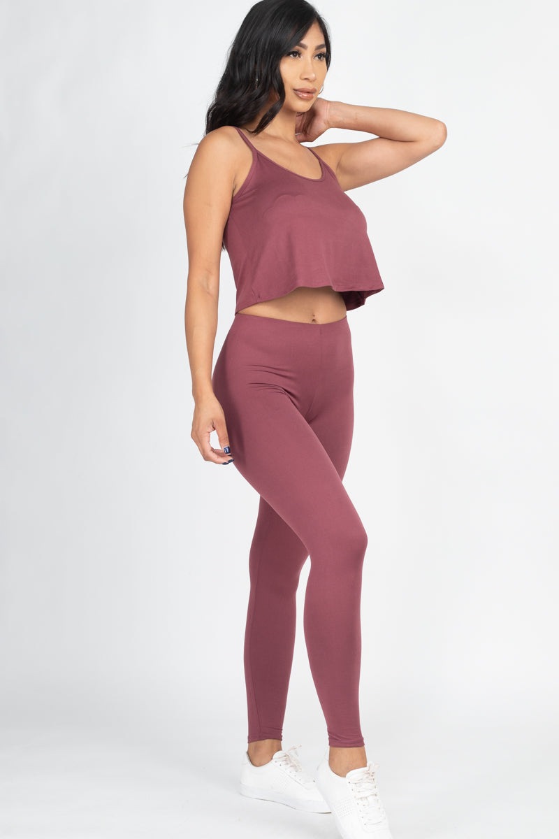 Cami Top & Leggings Set - Wholesale Capella Apparel