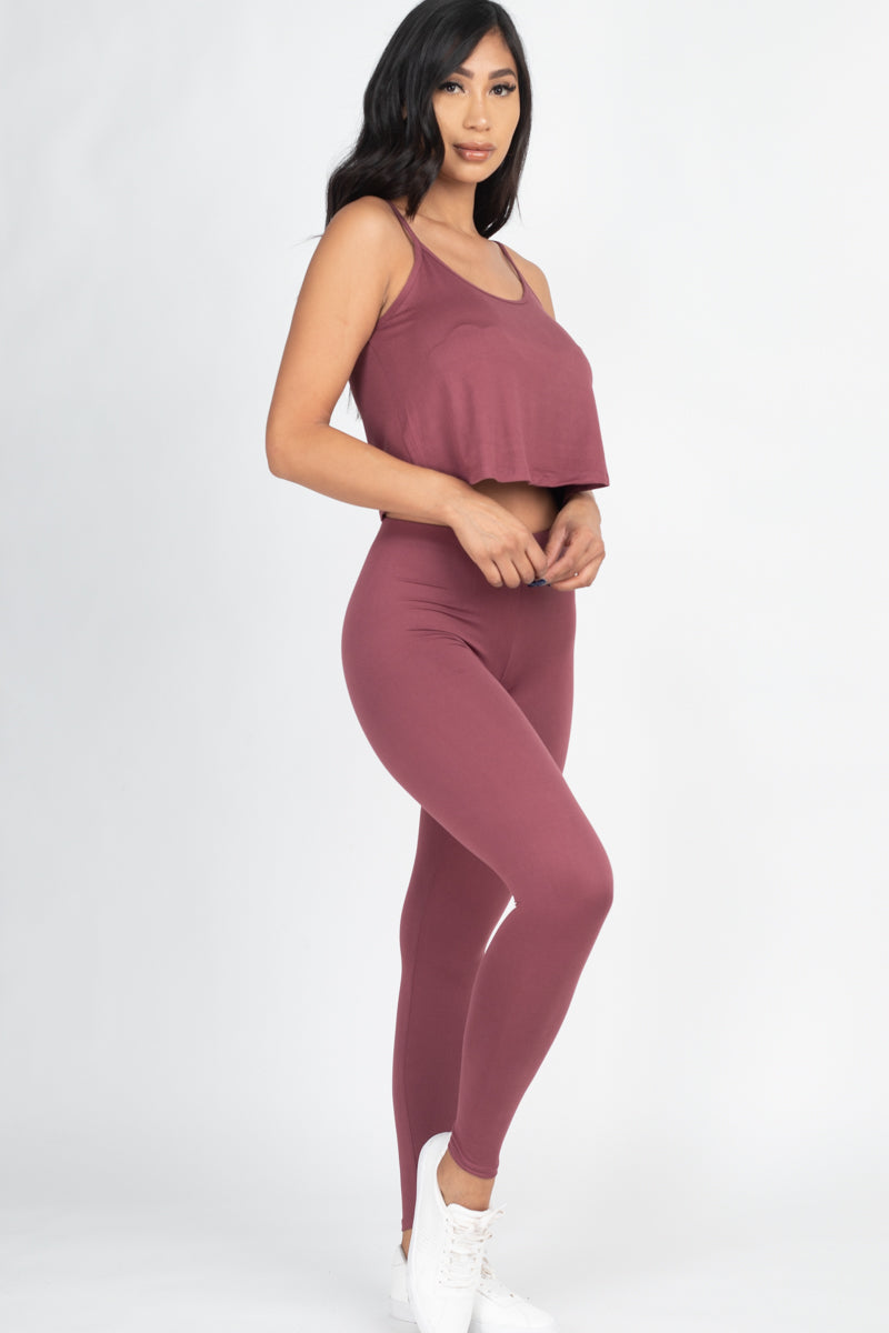 Cami Top & Leggings Set - Wholesale Capella Apparel