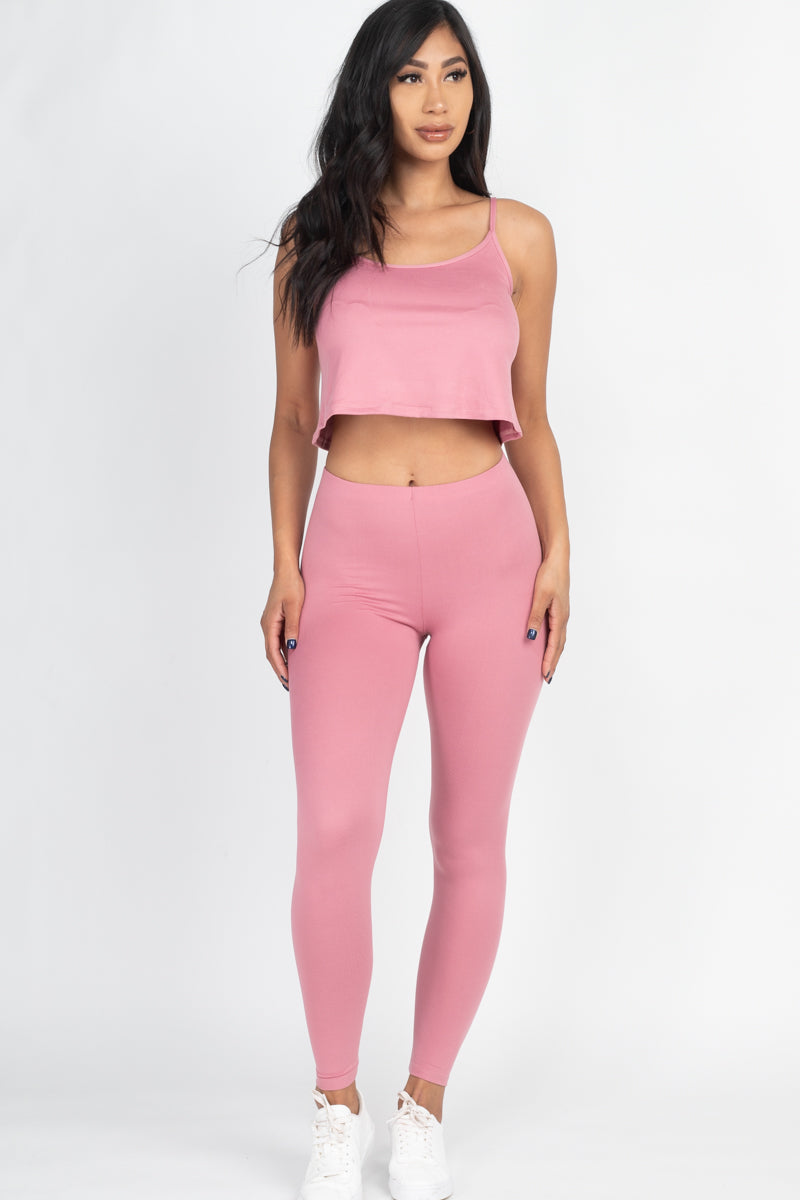 Cami Top & Leggings Set - Wholesale Capella Apparel