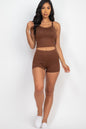 [$3/piece] Split Back Cami Top & Shorts Set