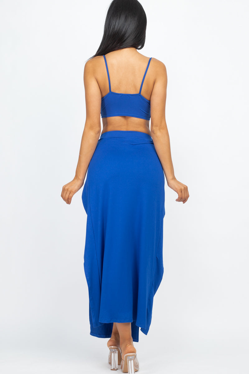 [$3/piece] Bratop and side slit dress