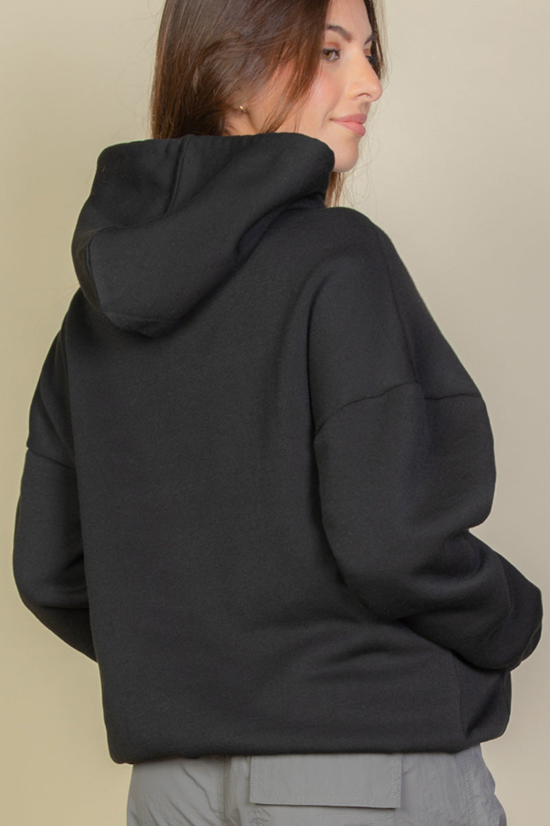 [$5/piece] Graphic Kangaroo Pocket Drawstring Hoodie