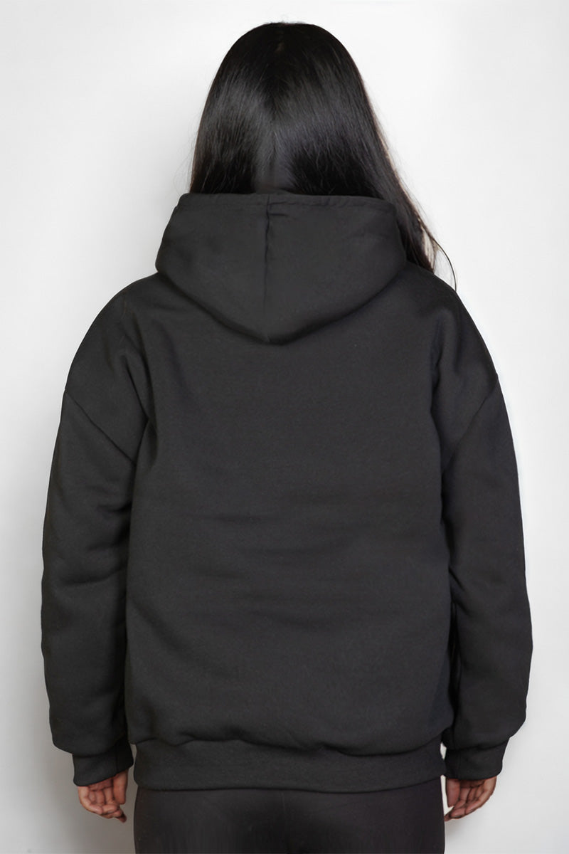 [$6.75/piece] Plus Size Graphic Kangaroo Pocket Drawstring Hoodie