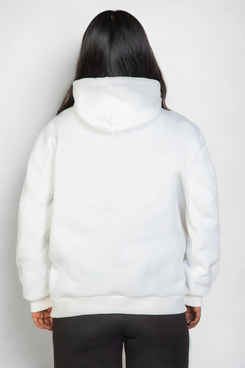 [$6.75/piece] Plus Size Graphic Kangaroo Pocket Drawstring Hoodie