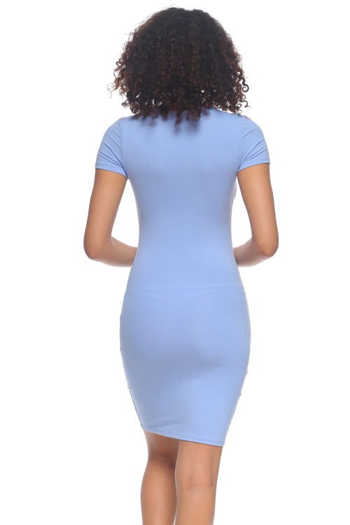 [$2/piece] Short Sleeve Mini Bodycon Dress