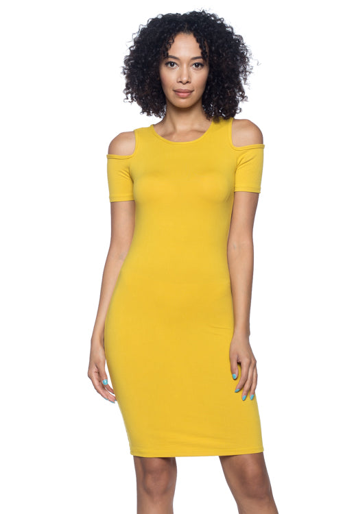 [$3/piece] Open Shoulder Bodycon Dress